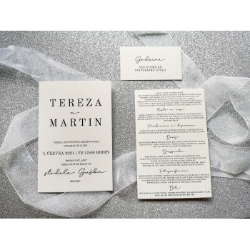 Svatební oznámení SIMPLICITY