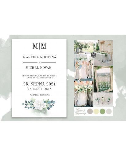 Svatební oznámení MONOGRAM...