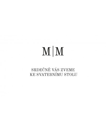 Svatební oznámení MONOGRAM...