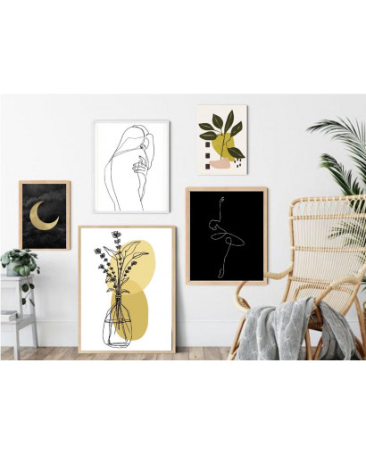 Sada plakátů MOON picture wall