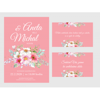 Svatební oznámení CORALINE