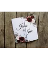 Svatební oznámení BURGUNDY BOOK