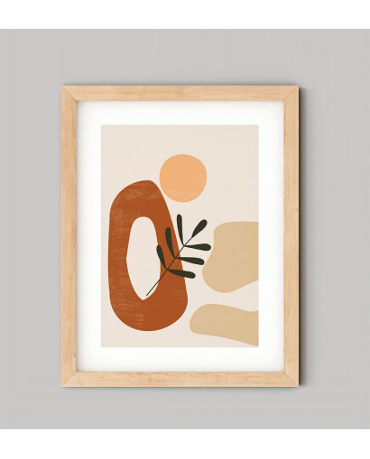 Plakát BROWN FLOWERS nr.2