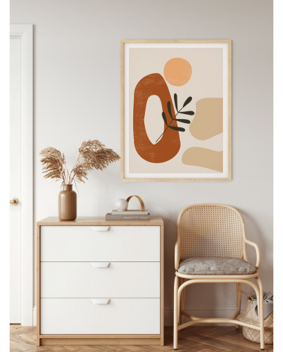 Plakát BROWN FLOWERS nr.2