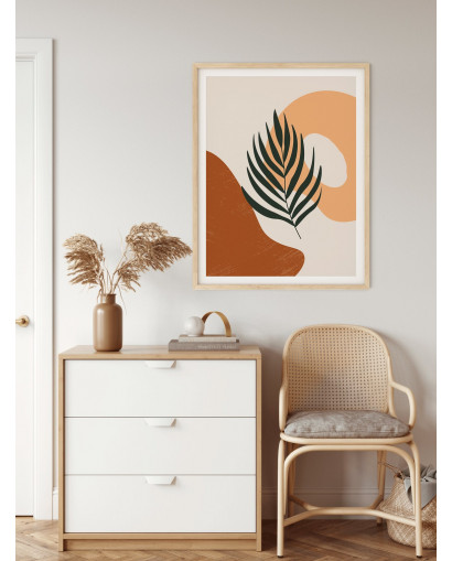 Plakát BROWN FLOWERS nr.3