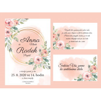 Svatební oznámení APRICOT