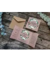 Svatební oznámení RUSTIC GREEN BOOK