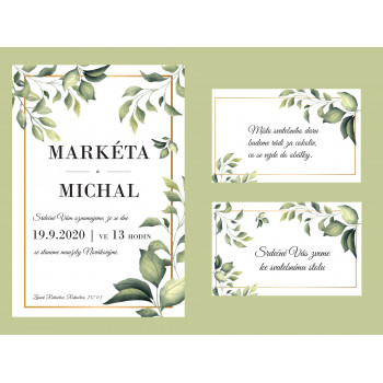 Svatební oznámení LEAVY