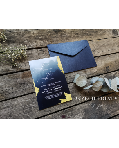 Svatební oznámení ROYAL BLUE