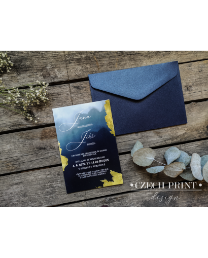 Svatební oznámení ROYAL BLUE