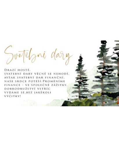 Svatební oznámení FOREST