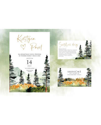 Svatební oznámení FOREST