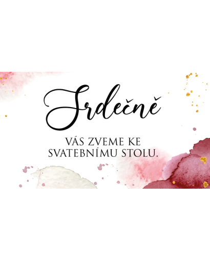 Svatební oznámení RED VELVET