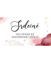 Svatební oznámení RED VELVET