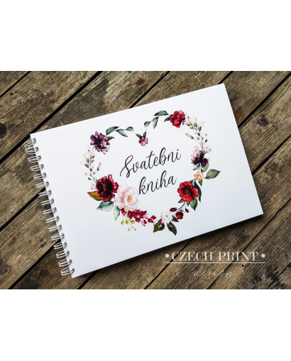 Svatební kniha | bordó...