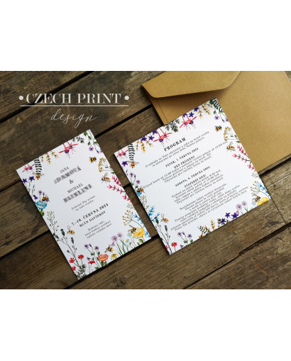 Svatební oznámení VČELKY