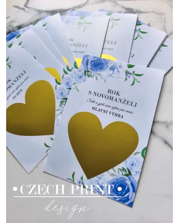 Svatební hra ROK S NOVOMANŽELI | modré růže