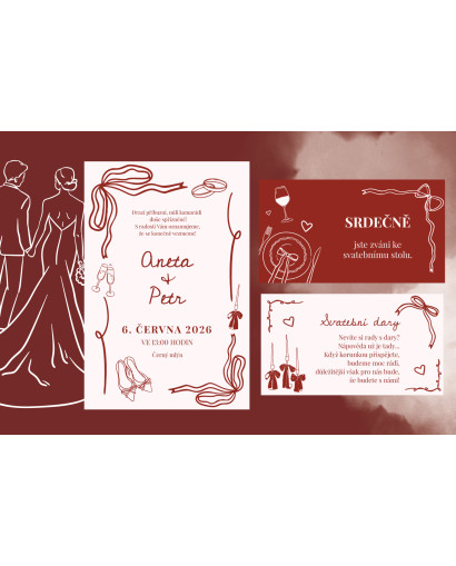 Svatební oznámení ITALIAN LOVE