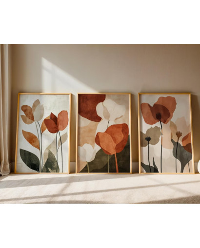 Sada plakátů ABSTRACT BROWN