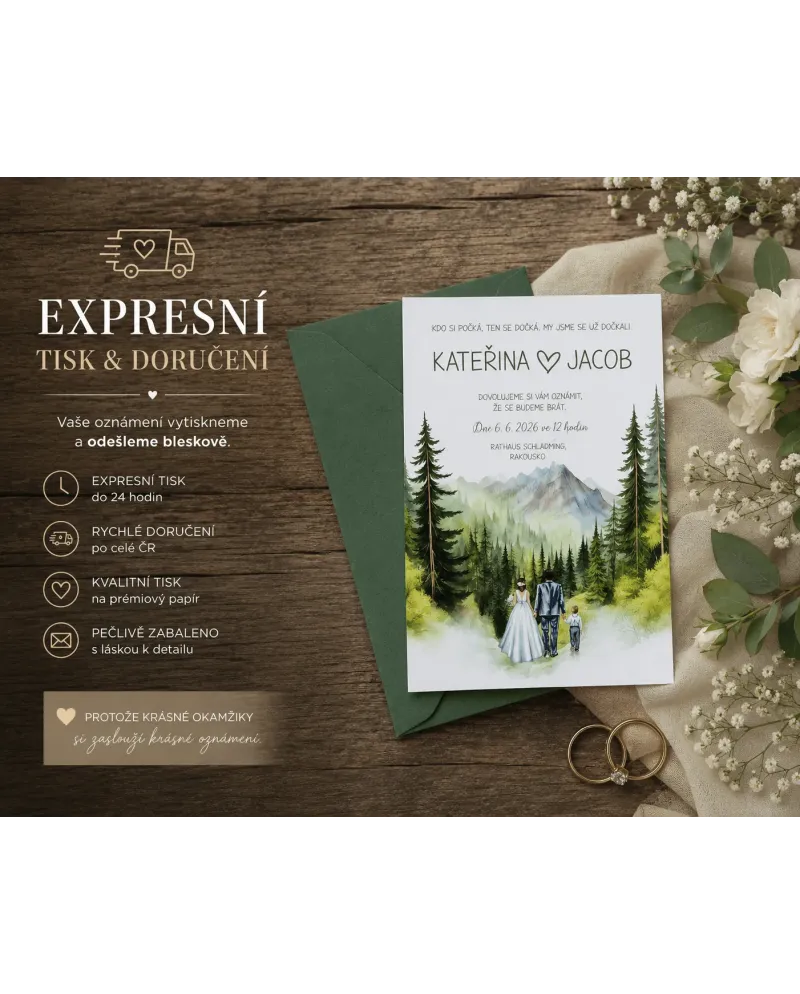 EXPRESNÍ TISK SVATEBNÍCH OZNÁMENÍ