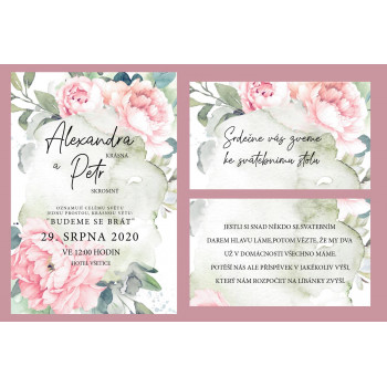 Svatební oznámení ROMANTIC...