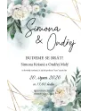 Svatební oznámení - SILVER PEONY