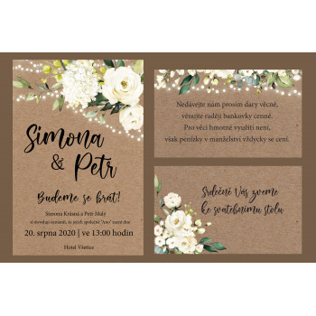 Svatební oznámení RUSTIC...