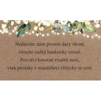 Svatební oznámení RUSTIC...