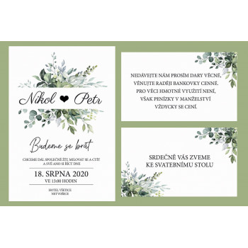 Svatební oznámení ROMANTIC...