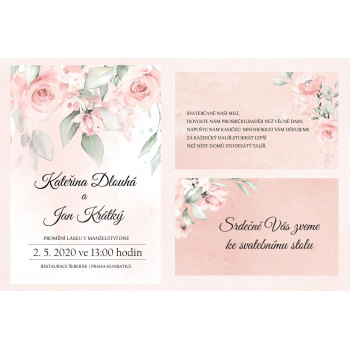 Svatební oznámení ROMANTIC...