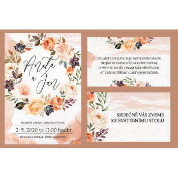 Svatební oznámení SANDBOX