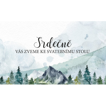 Svatební oznámení MOUNTAIN...