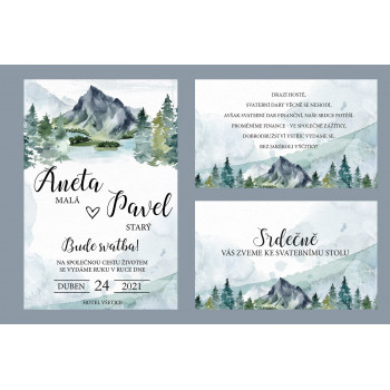 Svatební oznámení MOUNTAIN...