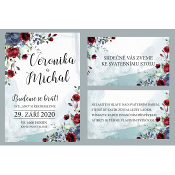 Svatební oznámení FLORALS