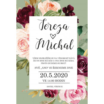 Svatební oznámení FAIRYTALE