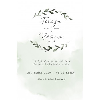 Svatební oznámení TUSCANY