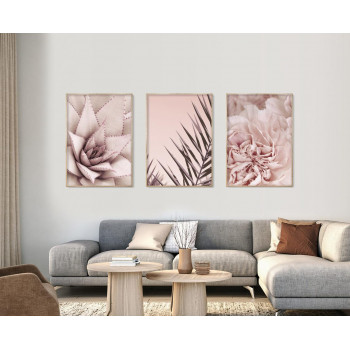 Sada plakátů PINK FLOWERS