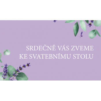 Svatební oznámení LAVENDER