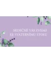 Svatební oznámení LAVENDER