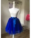KRÁLOVSKY MODRÁ tylová sukně