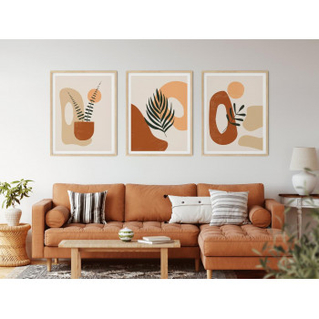 Sada plakátů BROWN FLOWERS