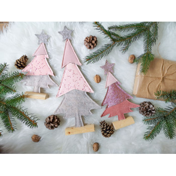 Vánoční stromečky PINK...