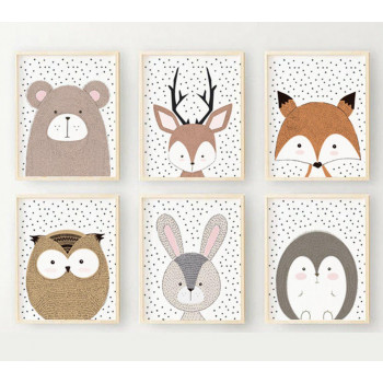 Sada plakátů FOREST ANIMALS