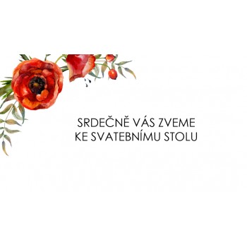 Svatební oznámení POPPY