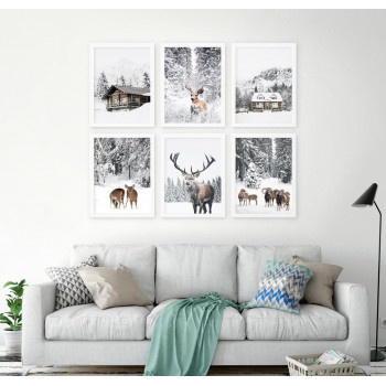 Sada plakátů WINTER DEER