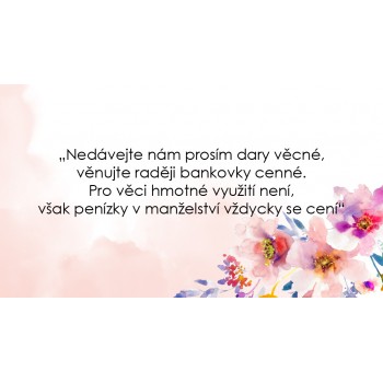 Svatební oznámení COLORS