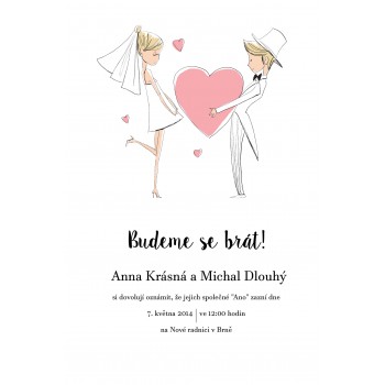 Svatební oznámení LOVE