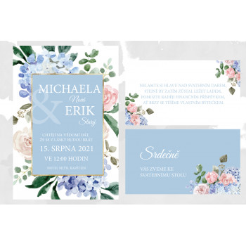 Svatební oznámení HYDRANGEA...