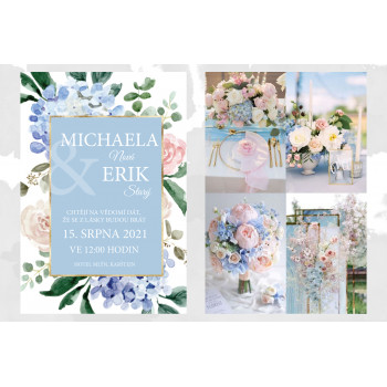 Svatební oznámení HYDRANGEA...