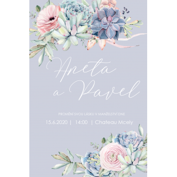 Svatební oznámení ELEGANT